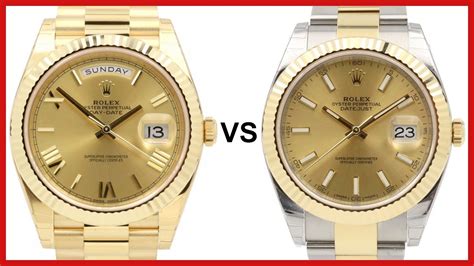 optischer unterschied rolex datejust und day date|rolex vs lady datejust.